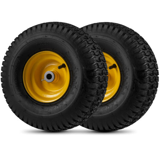 15 x 6.00-6 Tubeless Tires and Wheels 2 Pack 4 PR Tires-Yellow - Color: Yellow - Image 5