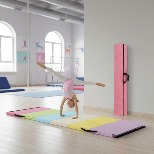 Yoga Set: Gymnastics Mat+Folding Gymnastics Balance Beam - Image 3