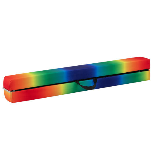 Folding Balance Beam with Solid Wood Base and Anti-slip Bottom-Multicolor - Color: Multicolor - Image 4