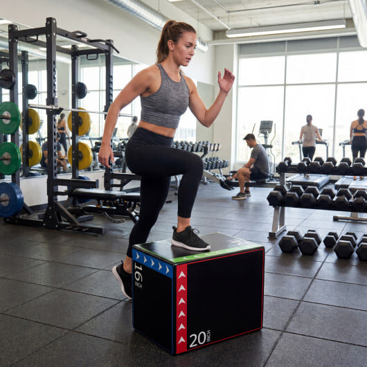 3-in-1 Plyometric Box 16 x 20 x 24 Inches Soft Plyo Jump Box - Image 2