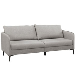 Category: Dropship Accessories, SKU #HV10205GR+, Title: Modern 76 Inch Loveseat Sofa Couch for Apartment Dorm with Metal Legs-Gray - Color: Gray