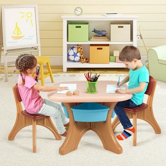 Kids Activity Table Chair Set, Best Toddler Round Table And Chairs