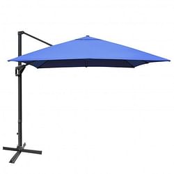 Category: Dropship Patio, Lawn & Garden, SKU #NP10192NY, Title: 10x13ft Rectangular Cantilever Umbrella with 360?° Rotation Function-Navy - Color: Navy