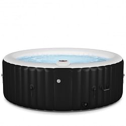 Category: Dropship Pool And Spa, SKU #OP3244BK, Title: Goplus Portable Inflatable Bubble Massage Spa-Black - Color: Black