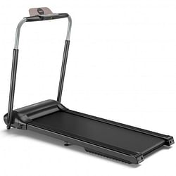 Category: Dropship Sporting & Exercise, SKU #SP37614DK, Title: Compact Folding Treadmill with Touch Screen APP Control-Black - Color: Black - Size: 3-3.75 HP
