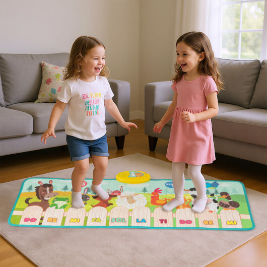 Kids Musical Mat Indoor Outdoor Animal Farm Piano - Color: Multicolor - Image 3