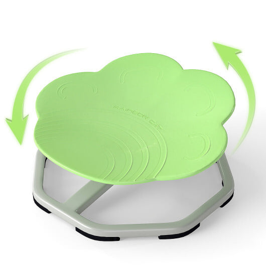 Kids Sensory Swivel Chair Cat Claw 360?° Spinning Chair with Non-Slip Metal Base-Green - Color: Green - Image 4