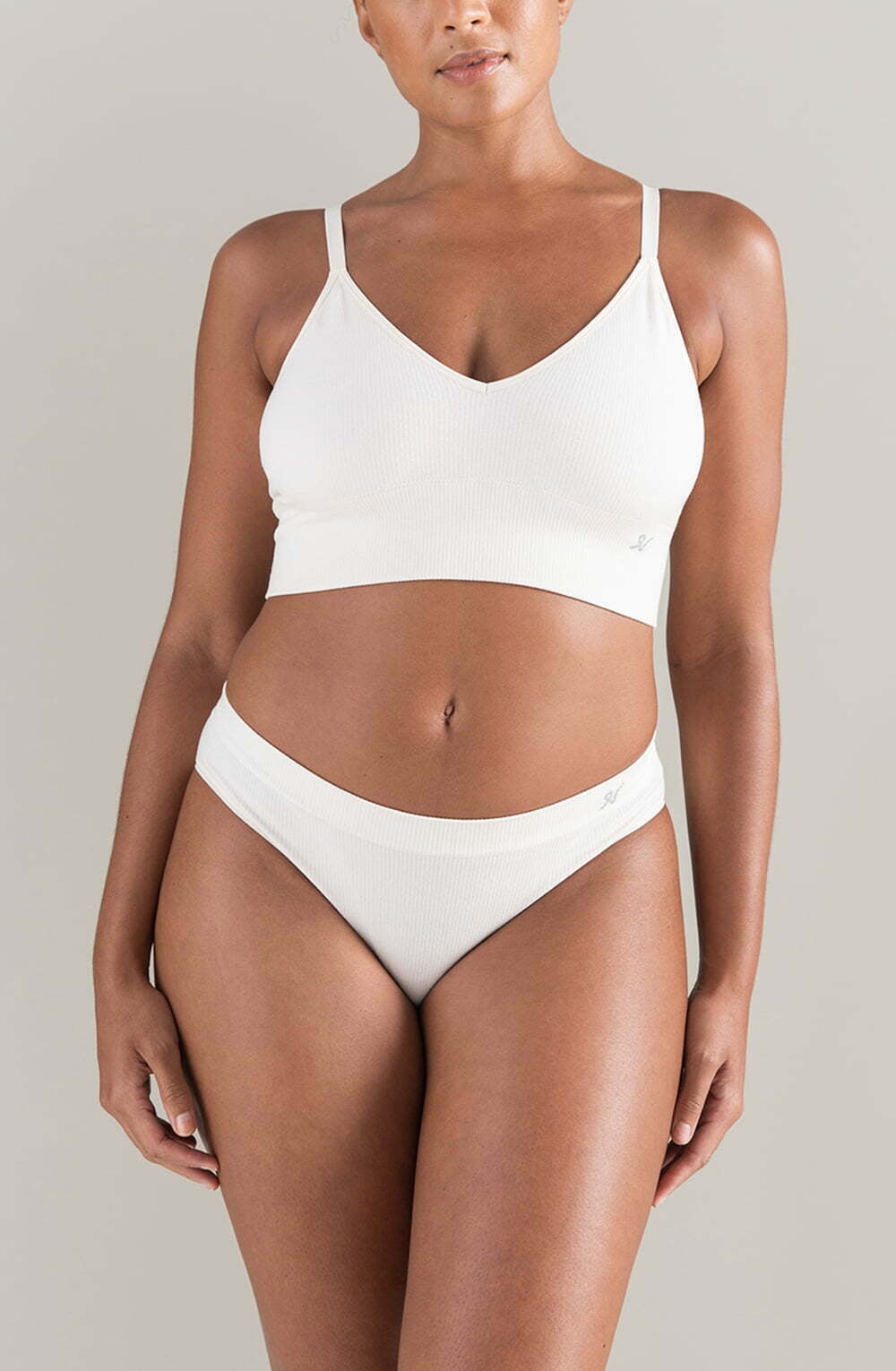 The TENCEL(TM) High Leg Brief White Sand - Image 2
