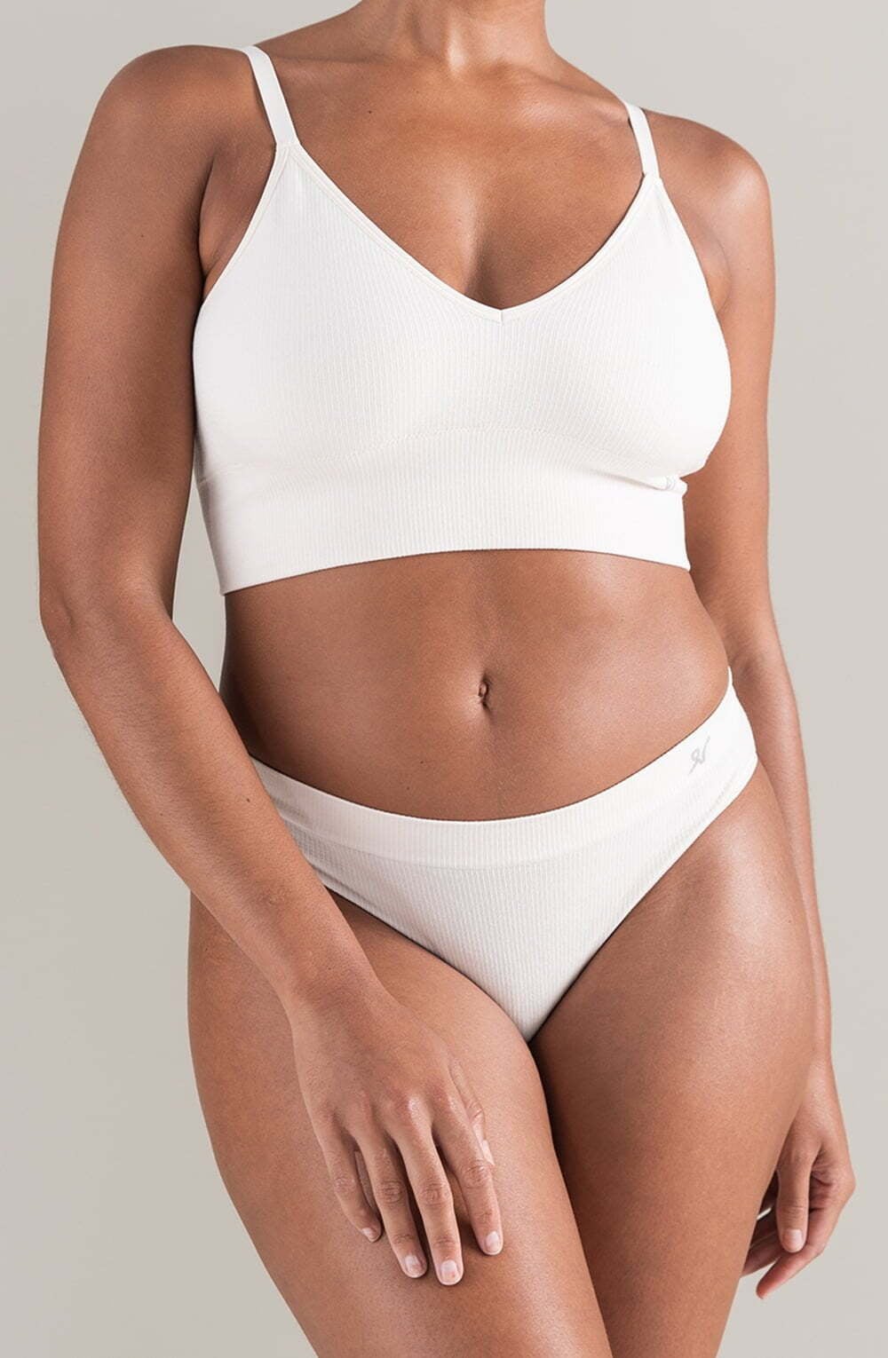 The TENCEL(TM) High Leg Brief White Sand - Image 3
