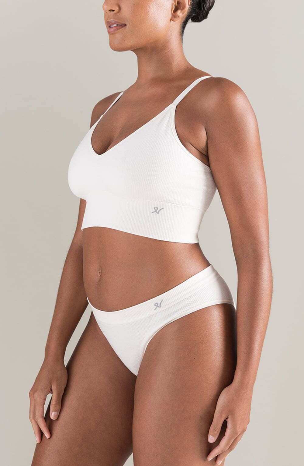 The TENCEL(TM) High Leg Brief White Sand - Image 4