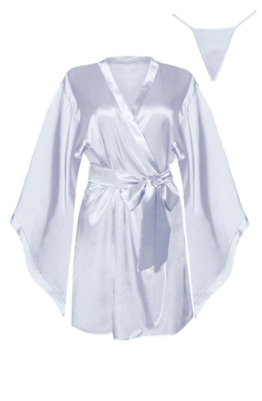 Beauty Night BN6665 Samira Peignoir Silver - Image 3