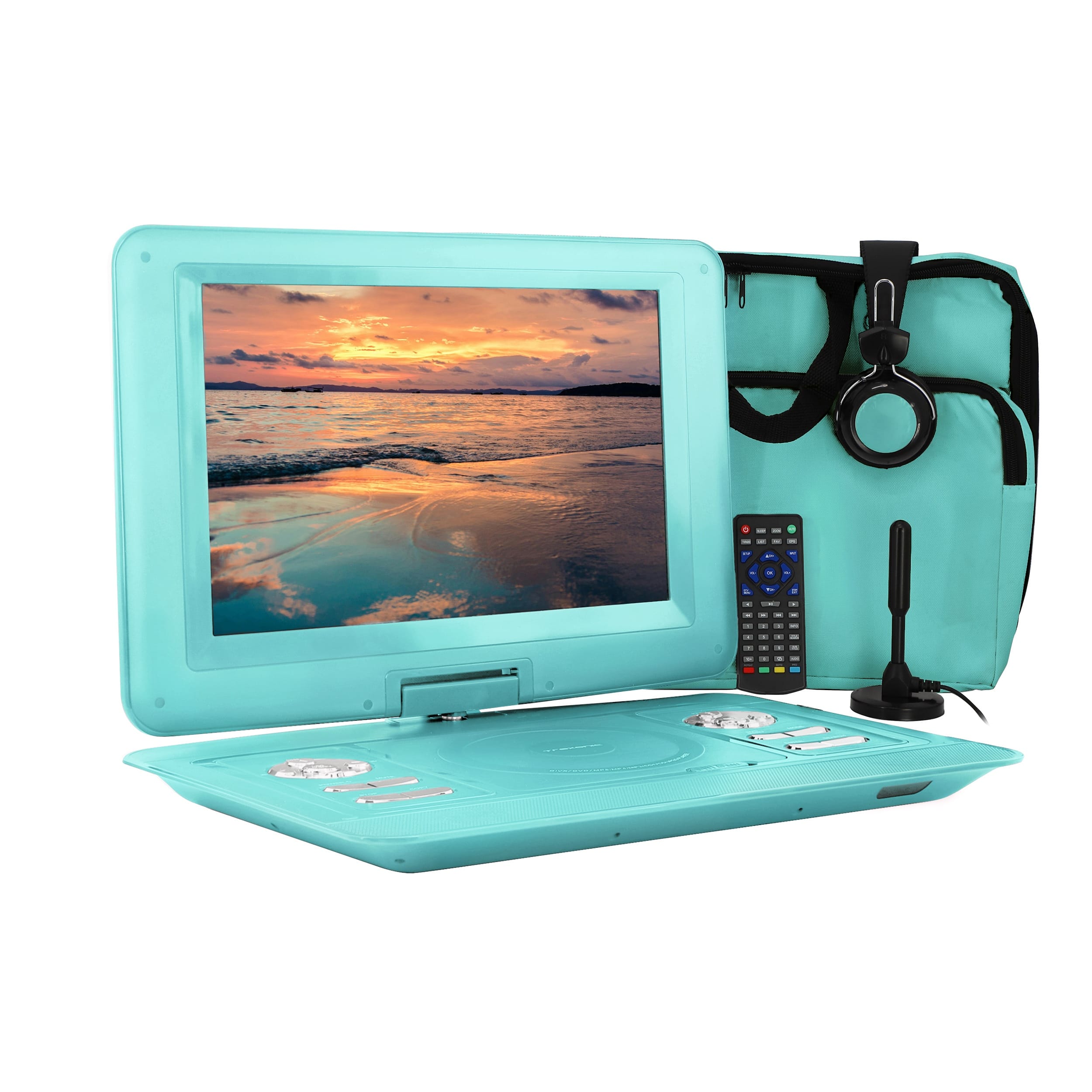 Trexonic 14.1 Inch Portable TV+DVD Player with Swi