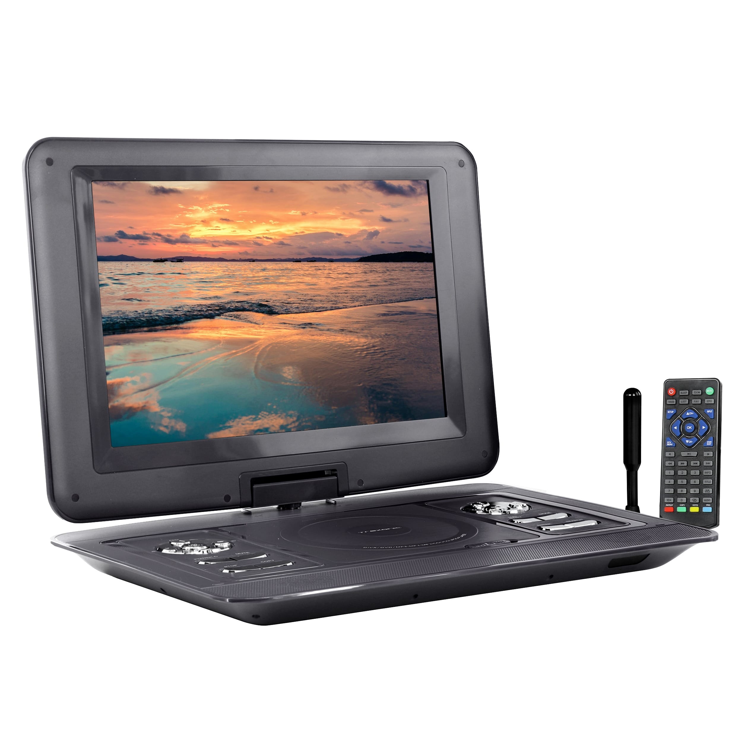 Trexonic 15.4 Inch Portable TV+ DVD Player with Sw