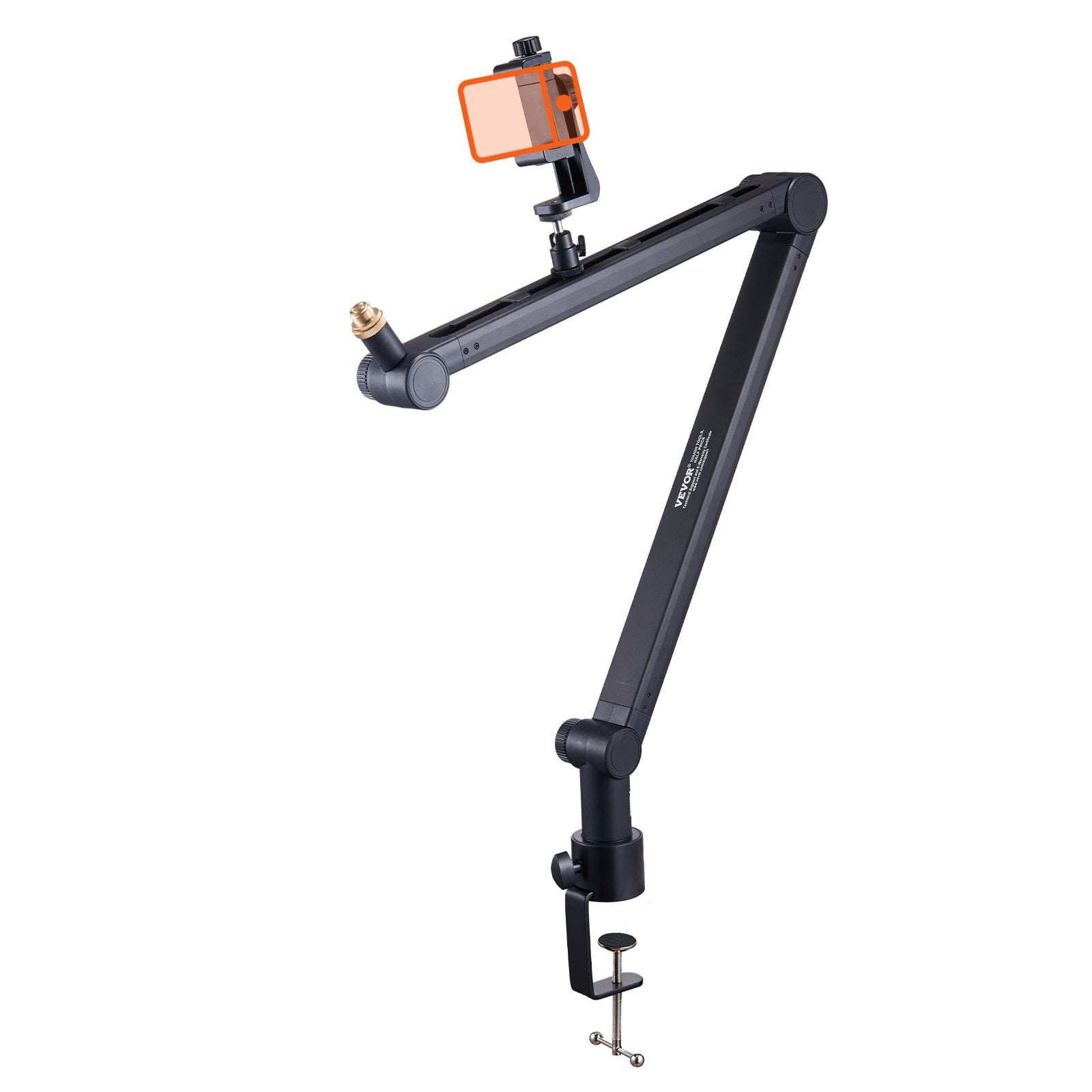Microphone Boom Arm with Desk Mount, 360 Rotatable, Adjustable Mic Stand with 3/8" to 5/8" Adapter Port, for Recording Blue Yeti Hyperx Quadcast Blue Snowball Shure SM7B Audio Technica