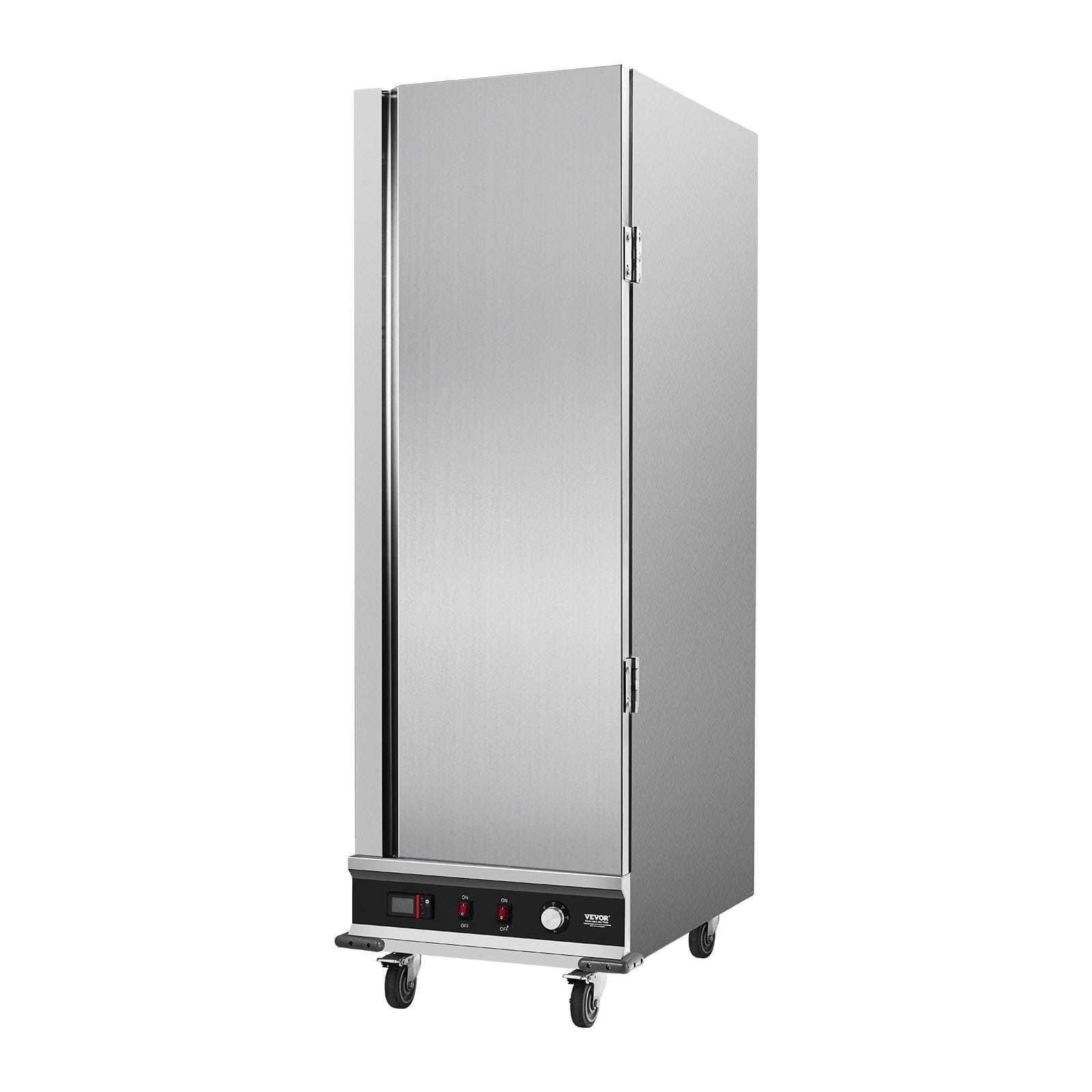 Hot Box Food Warmer, 16-Tier Large Concession Warmer with Water Tray, Single-door and Adjustable Shelves, Stainless Steel Food Warmer Cabinet, Ideal for Storing Pizza, Chicken, Restaurant
