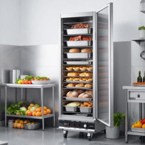 Electric Hot Box Food Warmer, 16-Tier Commercial Warming Cabinet with Water Tray, Single-Door and Adjustable Shelves, Stainless Steel Food Warmer Cabinet, for Restaurant, Kitchen, Pizza, Chicken - Image 7