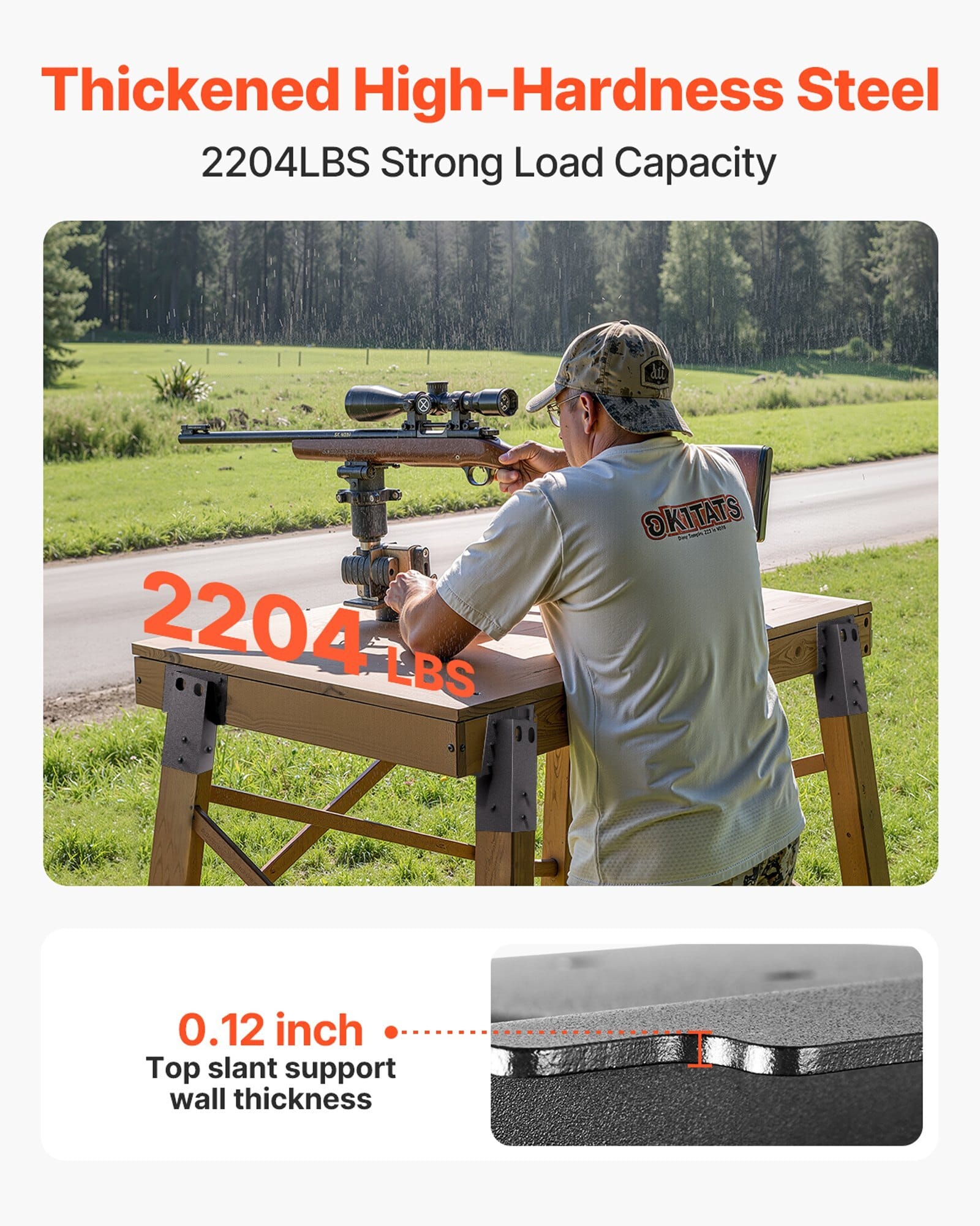 Deer Blind Brackets, Outdoor 3.6×3.6 Platform Bracket, Fit 3.5×3.5 In / 88.9×88