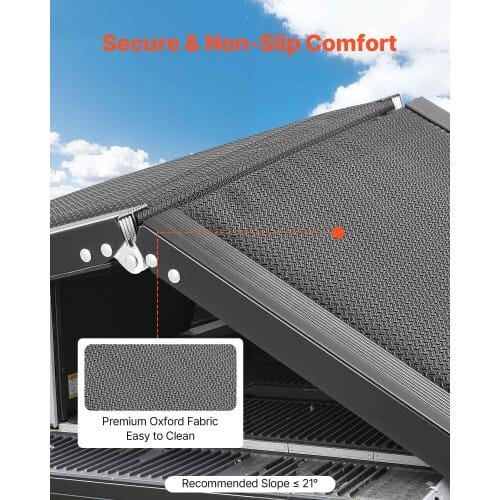 Dog Ramp for Cars, 63" L x 17" W, Folding Pet Ramps for Medium & Large Dogs up to 250lbs, Pet Stair Ramp with Non-Slip Oxford Fabric Surface, Portable Outdoor Dog Car Ramps for SUV & Truck - Image 2
