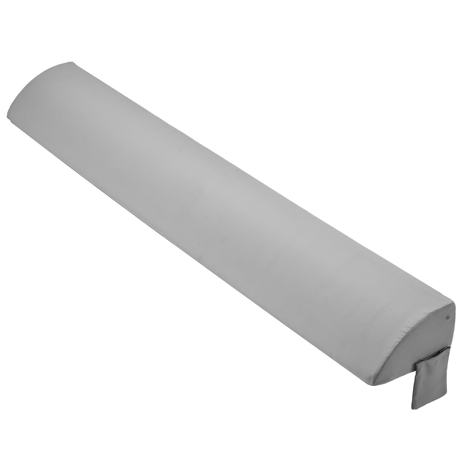 Bed Wedge Pillow for Headboard, King Size, 76"x8"x6" Bed Gap Filler, Fill 0-5" Gap Between Headboard and Mattress, 25D Foam Mattress Wedge Headboard Pillow with Side Pocket, for Backrest, Gray