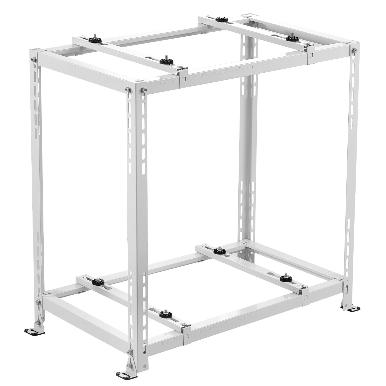 Mini Split Ground Stand, Anti-Vibration Mini Split Stand for 9000-18000 BTU Ductless Air Conditioner Heat Pump, Heavy Duty AC Base Bracket Floor Mount w/ 551LBS Max. Load,Dual Levels