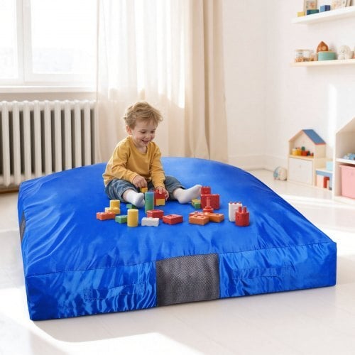 Crash Pad, 5 x 5 ft Crash Pad for Kids Sensory with Foam Blocks and Washable Cover, Large Soft Foam Landing Zone Giant Pillow Mat, Sensory Room Equipment for Children Jumping, Relaxing & Play - Image 7