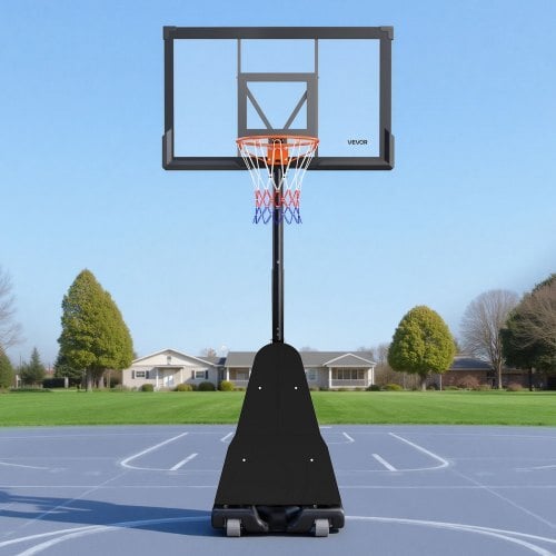 Portable Basketball Stand, 10 ft Height Adjustment Basketball Hoop & Goal, Basketballs Hoop Outdoor with 50 inch PC Backboard for Kids, Adults in Schools, Parks, Indoor & Outdoor Use - Image 7