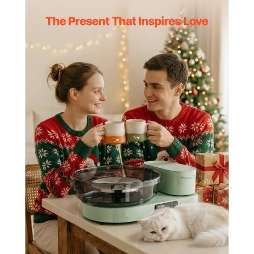 Pottery Wheel for Adults, 14" and 11" Turntables, 450W Electric Table Top Pottery Wheel with Foot Pedal, 30-300 RPM Adjustable Speed, Aluminum Body, for Beginners, DIY Clay Art Craft, Green - Image 6