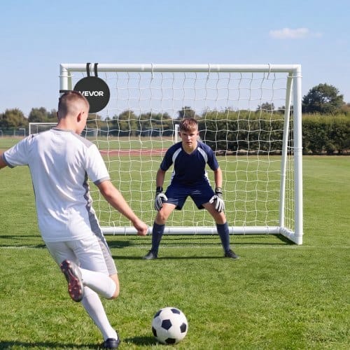 Soccer Goal 8 x 6 FT PVC Soccer Goal for Backyard with PE Net, Portable Weatherproof Set, with High-Strength PE Net, Target, Cones, for Youth Kids & Adults Outdoor Backyard Practice Training - Image 7