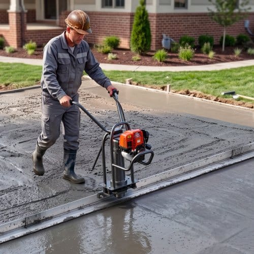 Concrete Screed Blade 14 ft Length Aluminum Alloy Board Leveling Tool, 5.3 in Wide Straight Edge, Wide Coverage, Replacement Surface Leveler for Driveway, Patio, Sidewalk, Garage Floor Finishing - Image 7