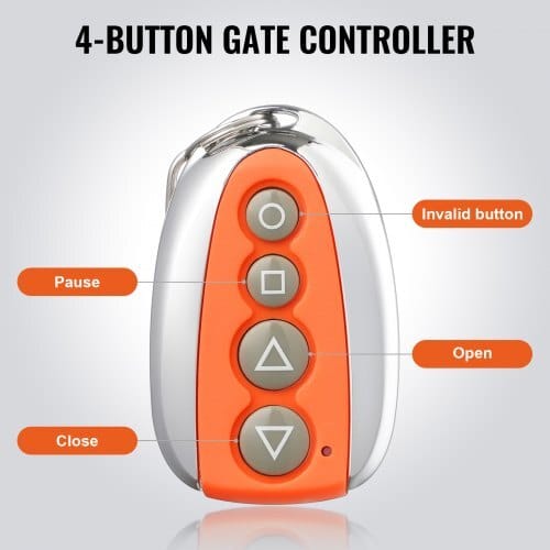 Sliding Gate Opener Remote, 131 ft Range, 4-Button Automatic Gate Opener Remote, Remotes for Garage Door Openers, Multi-Code Electric Rolling Driveway-Gate Closer Smart Key Security Kit - Image 3