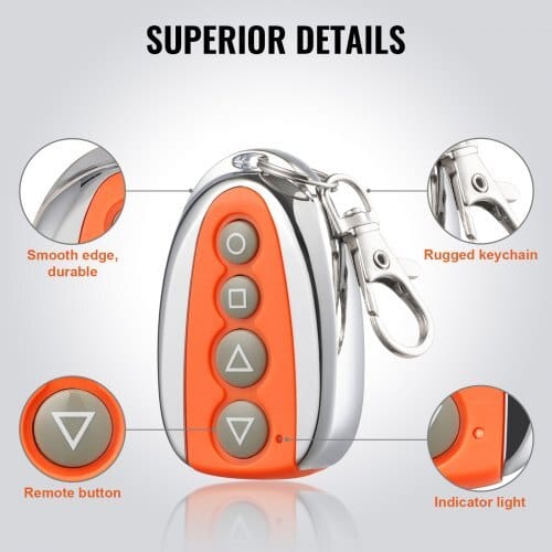 Sliding Gate Opener Remote, 131 ft Range, 4-Button Automatic Gate Opener Remote, Remotes for Garage Door Openers, Multi-Code Electric Rolling Driveway-Gate Closer Smart Key Security Kit - Image 4