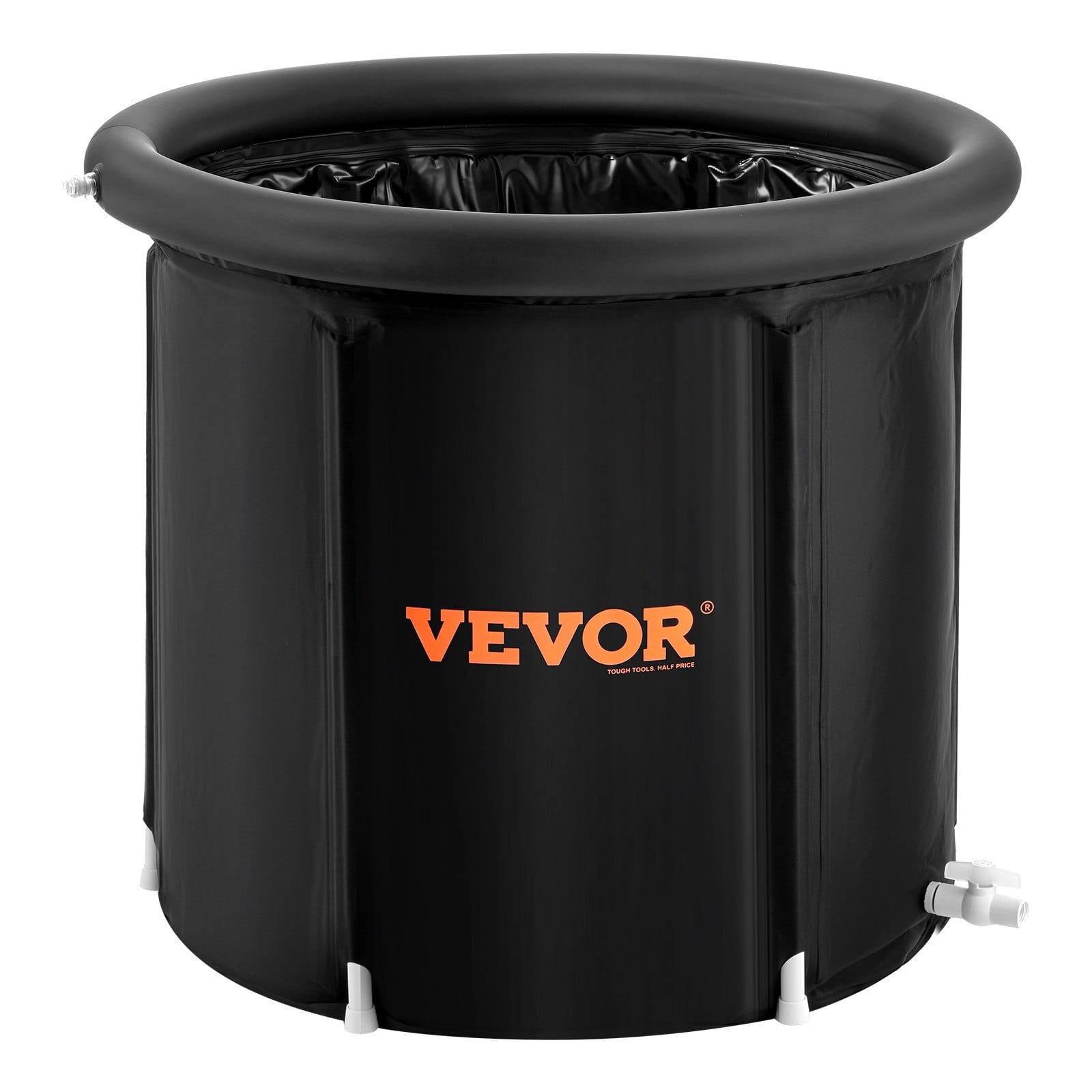Ice Bath Tub, Cold Water Therapy Plunge Tub for Athlete, Portable Outdoor Ice Barrel Plunge Pool for Recovery, 98 Gal Inflatable Folding Bathtub with Cover, Home Ice Pod for Adult, 35.4"Lx30"H