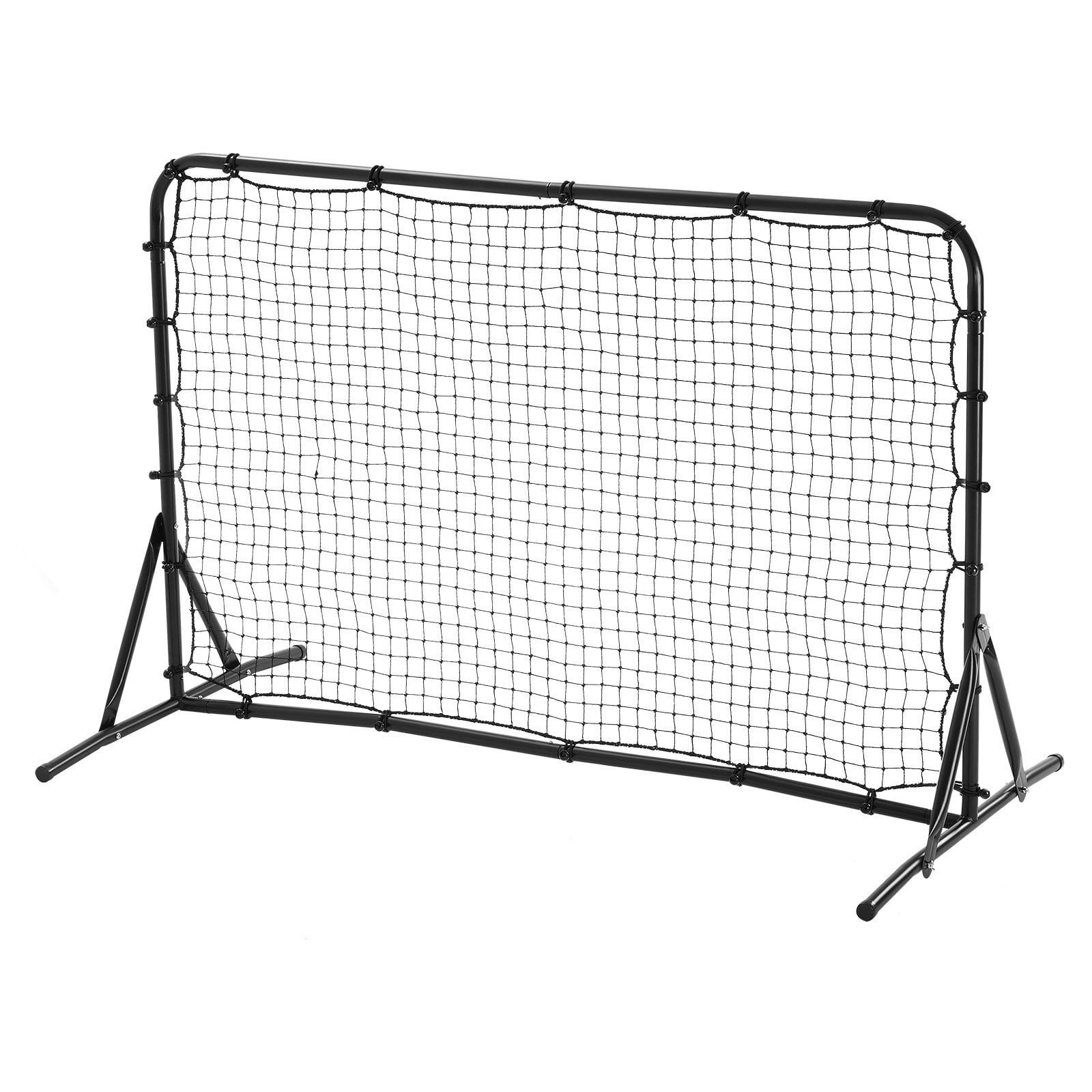 Soccer Rebound Trainer, 6x4FT Iron Soccer Training Equipment, Sports Football Rebounder Wall, Double-Sided Rebounding Net, Easy Assembly, Perfect for Backyard Practicing, Solo Training, Passing