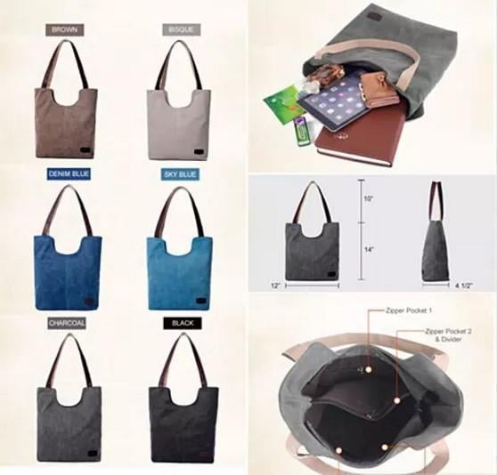 NATURA Cotton Canvas Tote By Journey Collection - Image 2