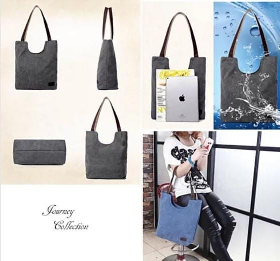 NATURA Cotton Canvas Tote By Journey Collection - Image 3