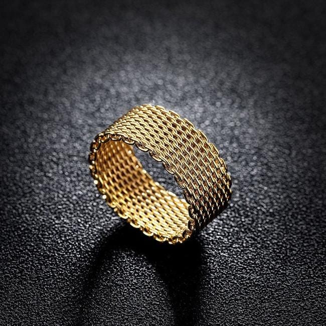 Cherish Mesh Rings In 18kt Gold Plating Rose Gold Plating And 925 Silver Plated - Image 2