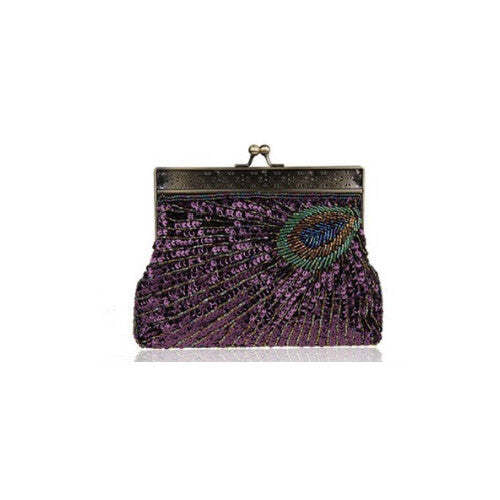 Peacock Crazy Clutch Eye-catching Ensemble In 8 Colors - Image 4