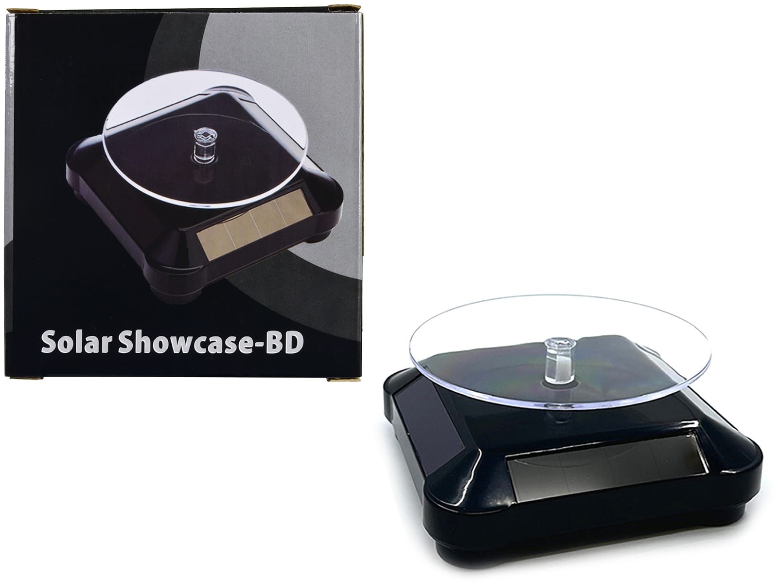 3.5 Solar Rotating Display Stand with Black Base for 1/64 Scale Model Cars11 - Image 4