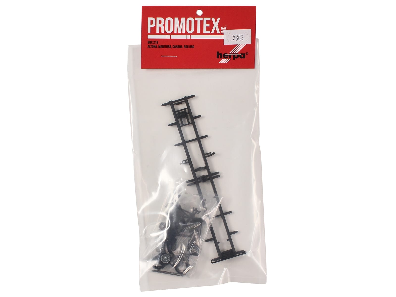 Container Chassis for 2-Axle 40ft Trailer 1/87 (HO) Plastic Model by Promotex - Image 3