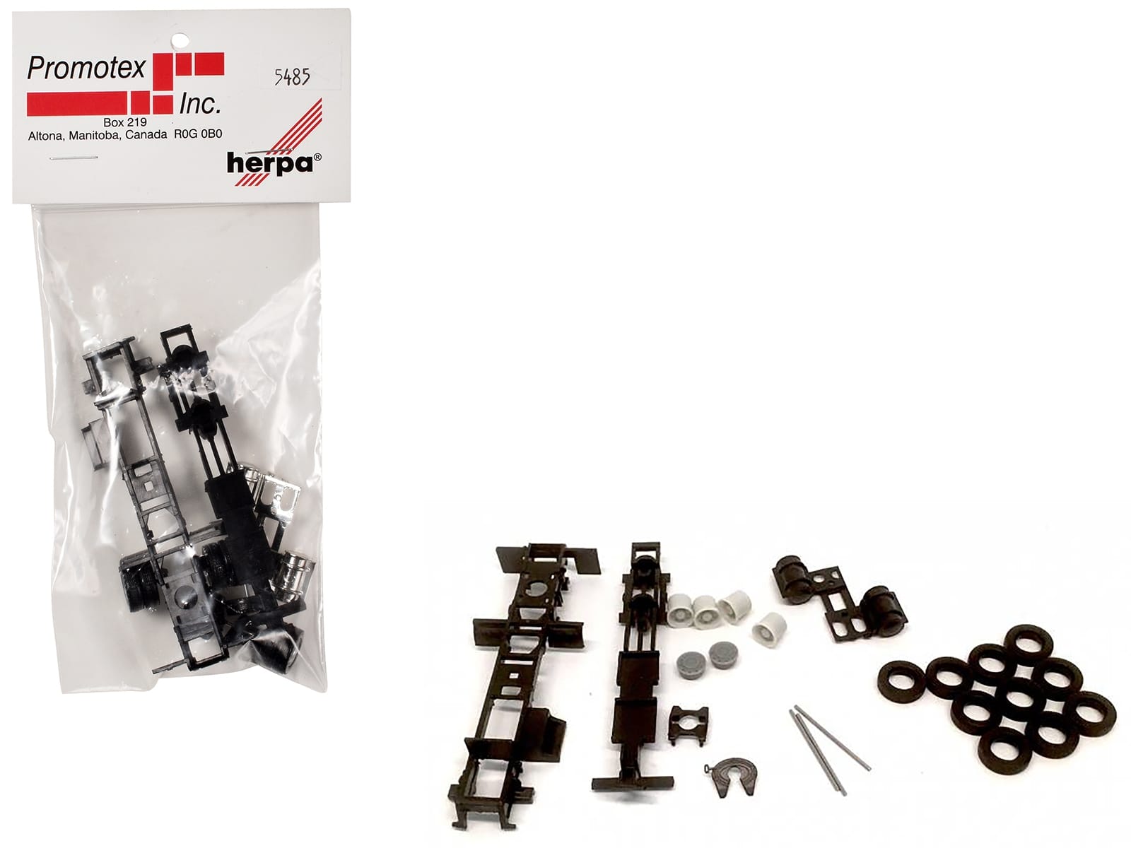 Long Chassis Kit for Kenworth Peterbilt and GMC Cabs 1/87 (HO) Plastic Model by Promotex - Image 3