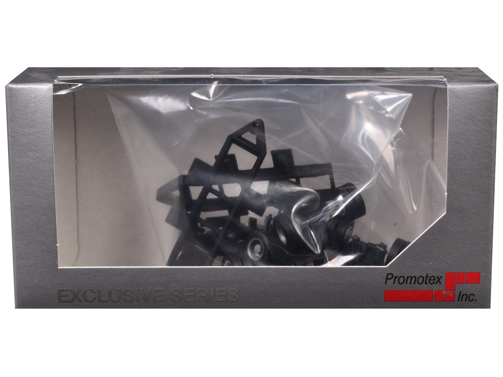 Lowboy Tri-Axle Booster with Integrated Rear Axle (2 Sets) 1/87 (HO) Plastic Model by Promotex - Image 3