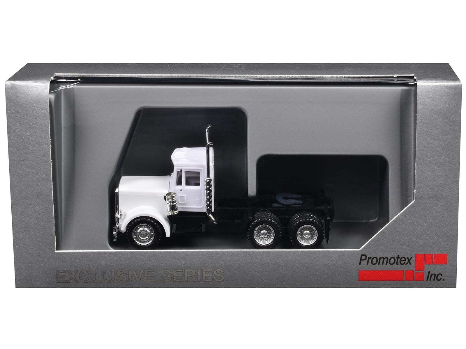 Peterbilt Short Day Cab White 1/87 (HO) Plastic Model Car by Promotex - Image 3