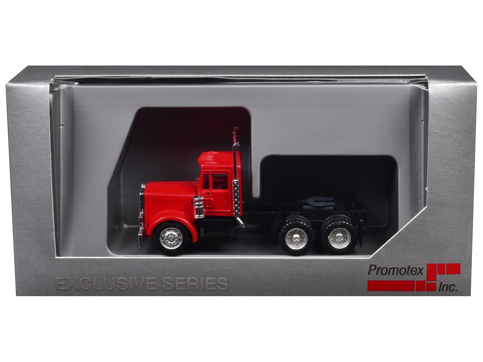 Peterbilt Short Day Cab Red 1/87 (HO) Plastic Model Car by Promotex - Image 3