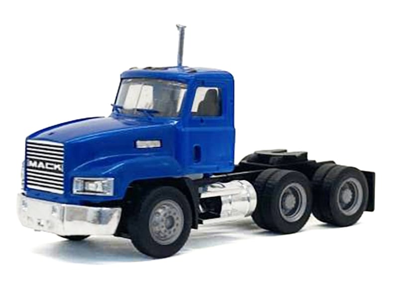 Mack 603 Short Day Cab Blue Metallic 1/87 (HO) Plastic Model Car by Promotex - Image 2