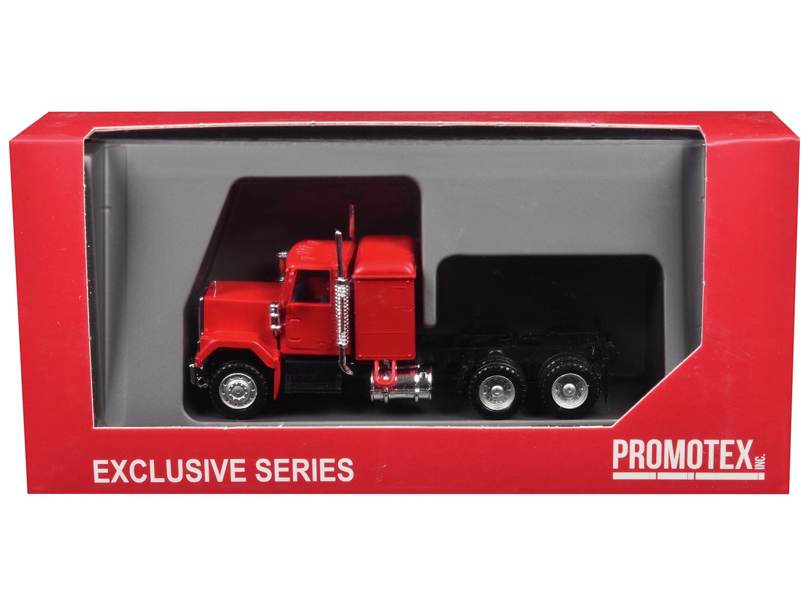 GMC Sleeper Cab Red 1/87 (HO) Plastic Model Car by Promotex - Image 3
