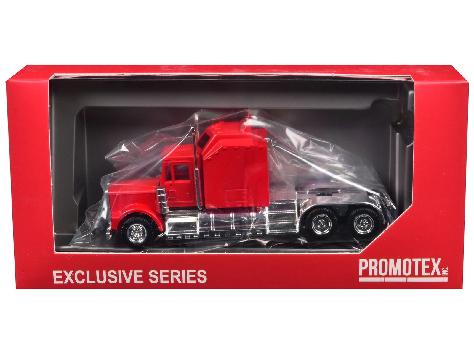 Kenworth W900 with Extra Large Sleeper Red 1/87 (HO) Plastic Model Car by Promotex - Image 3