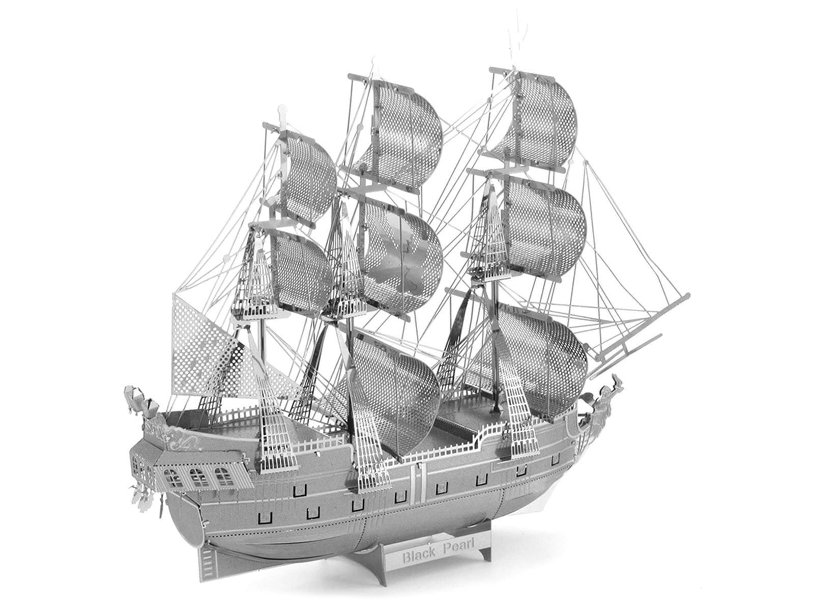 Model Kit Black Pearl Ship (Challenging Difficulty) Steel Model by Metal Earth - Image 2