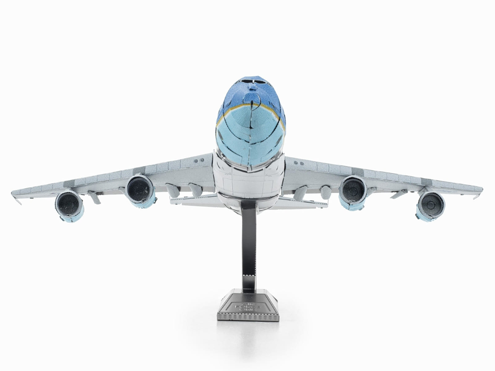Model Kit Boeing 747 Transport Aircraft "Air Force One Presidential Plane" United States Air Force (Moderate Difficulty) Steel Model by Metal Earth - Image 4