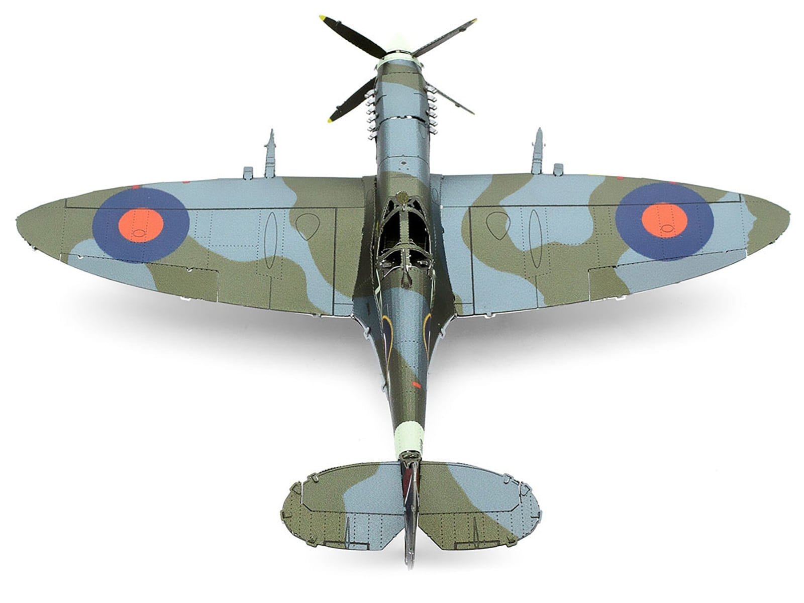 Model Kit Supermarine Spitfire Fighter Aircraft "British Royal Air Force" (Moderate Difficulty) Steel Model by Metal Earth - Image 3