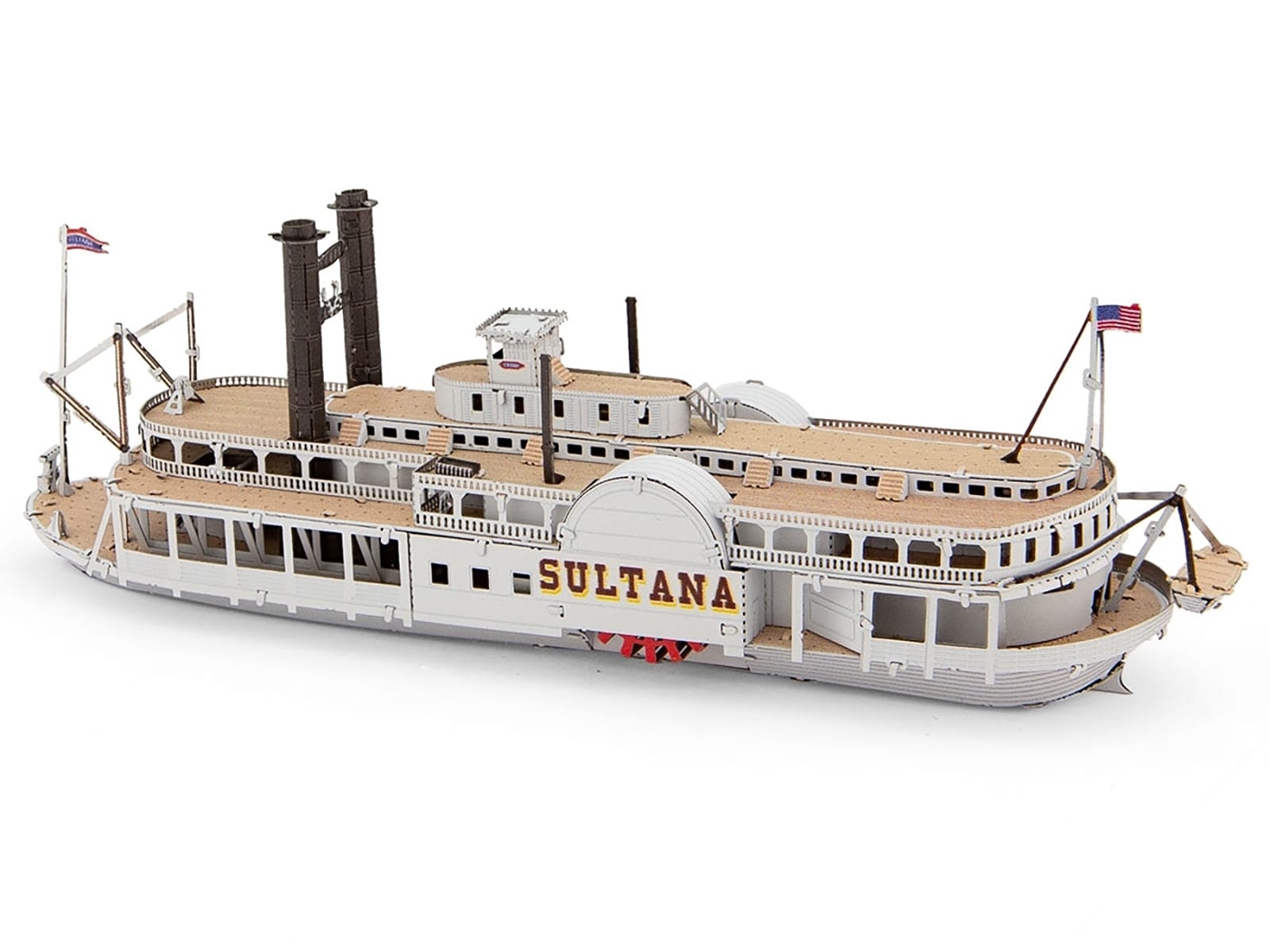 Model Kit Sultana Steamboat (Moderate Difficulty) Steel Model by Metal Earth - Image 3